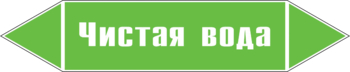 Маркировка трубопровода "чистая вода" (пленка, 716х148 мм) - Маркировка трубопроводов - Маркировки трубопроводов "ВОДА" - Магазин охраны труда и техники безопасности stroiplakat.ru