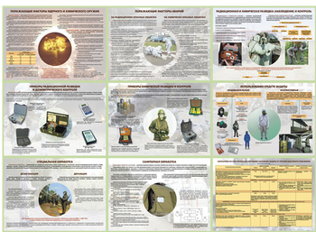 ПВ12 Радиационная и химическая защита (бумага, А3, 9 листов) - Плакаты - Гражданская оборона - Магазин охраны труда и техники безопасности stroiplakat.ru